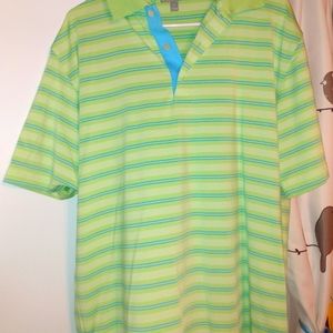 Peter Millar M Polo Lime Green and Blue